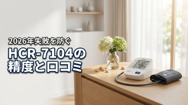 精度は大丈夫？オムロン 血圧計 HCR-7104の口コミと評判から失敗を防ぐ