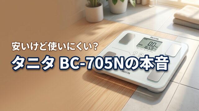 タニタ BC-705Nの評判は？安くて多機能だけど使いにくい？本音を公開